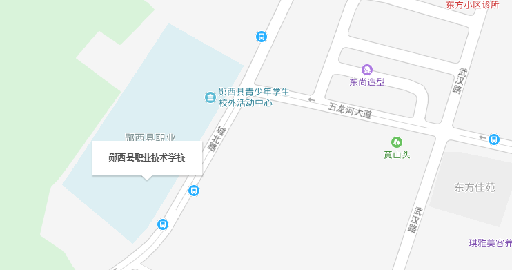 鄖西縣職業(yè)技術(shù)學校地圖位置