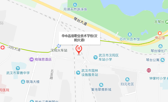 華中高級職業(yè)技術學校位置地圖