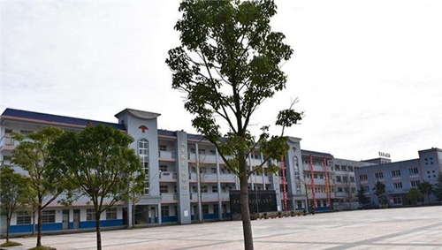 貴定中等職業(yè)學(xué)校(貴定技工學(xué)校)廣場一側(cè)