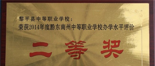 黎平縣中等職業(yè)學(xué)校二等獎