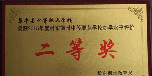 黎平縣中等職業(yè)學(xué)校2015年二等獎