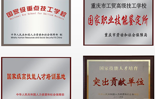 重慶工貿(mào)技師學院（重慶工貿(mào)高級技工學校）榮譽