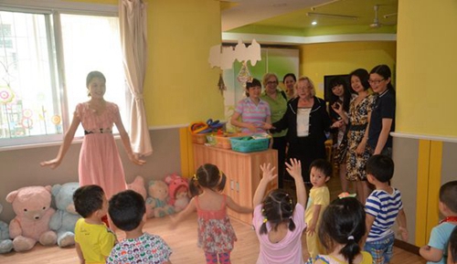 簡陽市機電工程學校幼師教學觀摩
