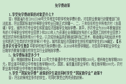 重慶璧山職業(yè)教育中心學(xué)費