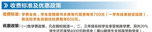 宜賓市職業(yè)技術(shù)學(xué)校(原宜賓商職校)收費(fèi)標(biāo)準(zhǔn)