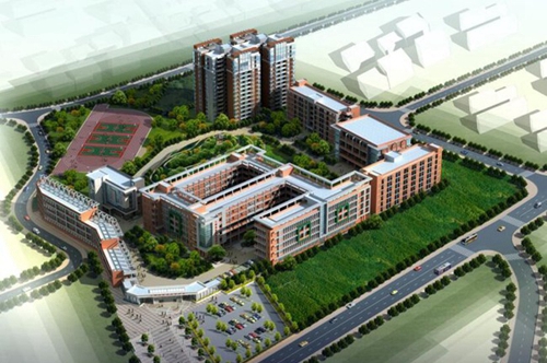 宜賓三峽機電職業(yè)技術學校新校區(qū)鳥瞰圖