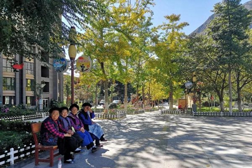 四川省威州民族師范學(xué)校校園一角