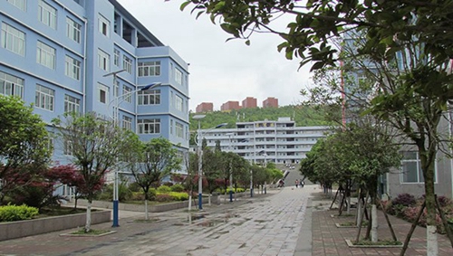 盤(pán)州市職業(yè)技術(shù)學(xué)校雨后小道