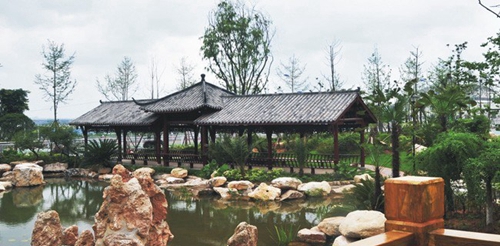 四川省綿陽(yáng)農(nóng)業(yè)學(xué)校(綿陽(yáng)工程技術(shù)學(xué)校)景觀：文化長(zhǎng)廊2