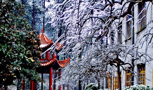 黔南民族醫(yī)學(xué)高等?？茖W(xué)校冬季校園