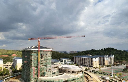 貴州食品工程職業(yè)學院建設中的圖書綜合樓