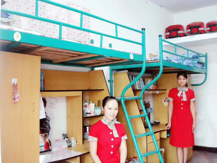 南昌理工技工學校宿舍內部