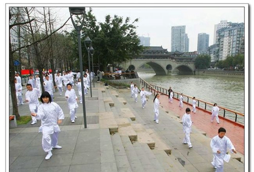 成都市鹽道街外語學(xué)校太極推廣活動(dòng)2