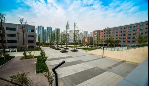 成都市實驗外國語學(xué)校校園廣場
