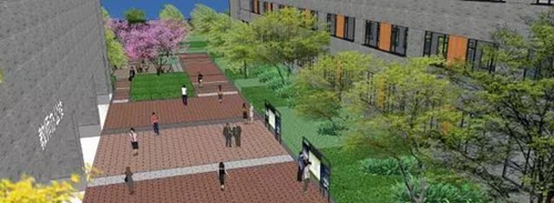 成都市實驗外國語學(xué)校校園通道2
