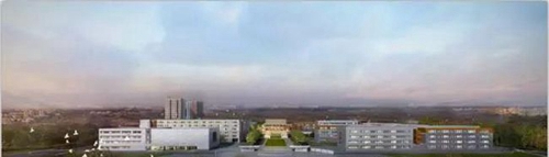 成都市實驗外國語學(xué)校正面全景