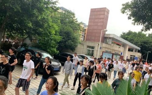 成都高新實驗中學(xué)校園日常