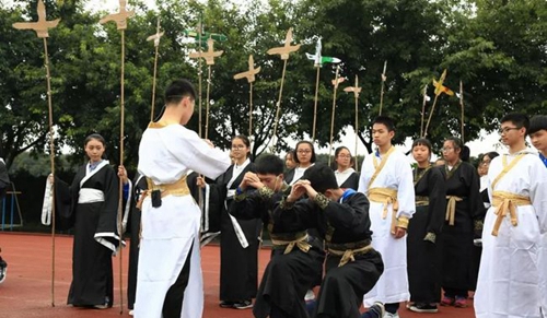 新津縣華潤(rùn)高級(jí)中學(xué)開(kāi)幕式表演