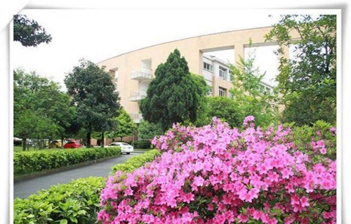 都江堰市八一聚源高級中學(xué)校園景色