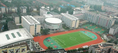 四川大學附屬中學(成都12中)校園鳥瞰圖