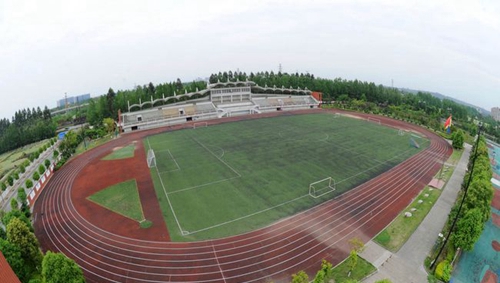 成都市新都香城中學運動場俯拍