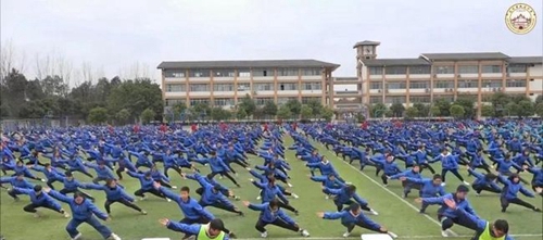 青白江城廂中學(xué)武術(shù)操