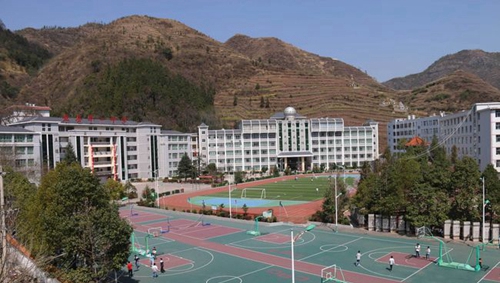 盤州市第一中學(xué) 學(xué)習(xí)俯視圖