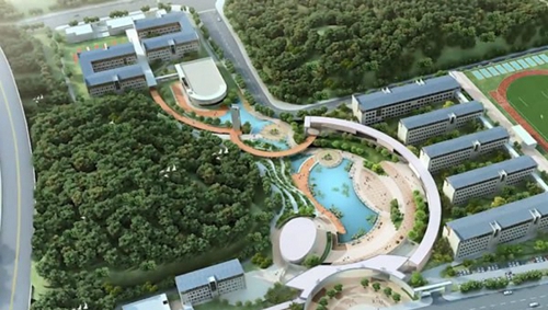 遵義市第五中學鳥瞰圖